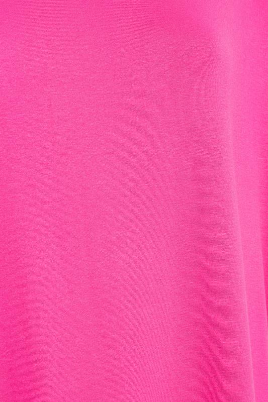 Plus Size Hot Pink Oversized T-Shirt | Yours Clothing  5