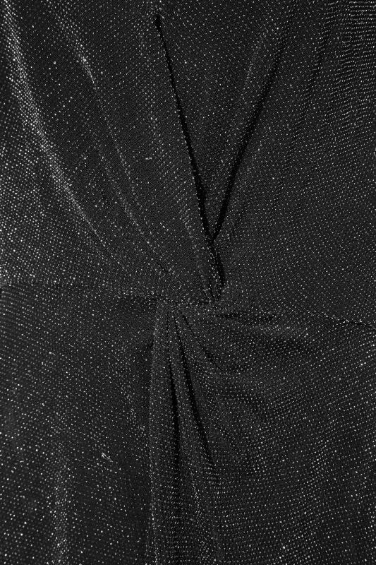 LTS Tall Black Glitter Twist Front Midi Dress_S.jpg