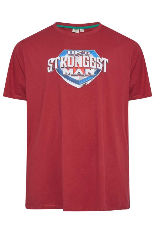 BadRhino Big & Tall Burgundy Red Ultimate Strongman T-Shirt 1