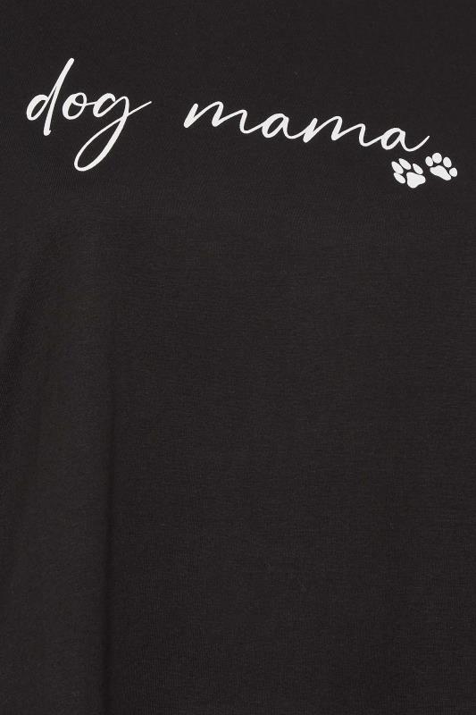 LIMITED COLLECTION Plus Size Black 'Dog Mama' Slogan T-Shirt | Yours Clothing 5