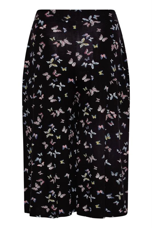 Curve Black Butterfly Culottes 5
