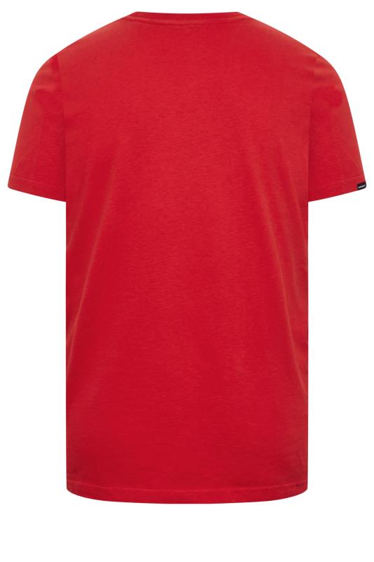 SUPERDRY Big & Tall Red Vintage Logo Heritage T-Shirt | BadRhino 2