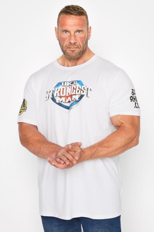 Großen Größen  BadRhino Big & Tall White Ultimate Strongman T-Shirt