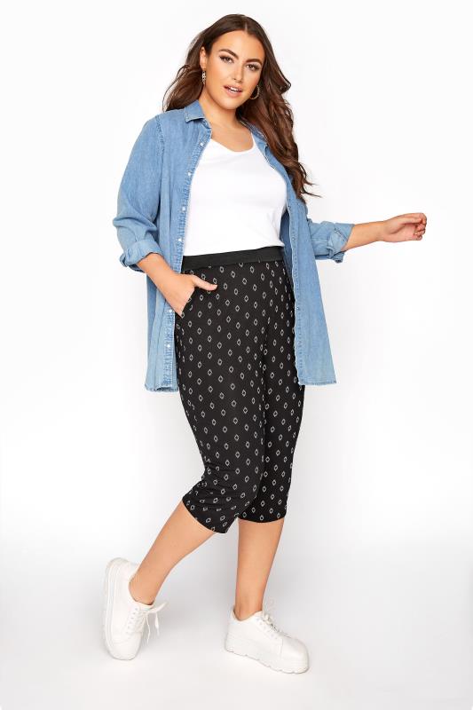 Plus Size Cropped Trousers | Yours Clothing
