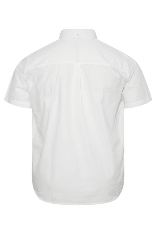 BadRhino White Cotton Poplin Short Sleeve Shirt_BK.jpg
