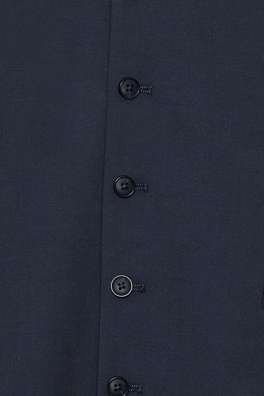 D555 Big & Tall Black Suit Waistcoat | BadRhino 6