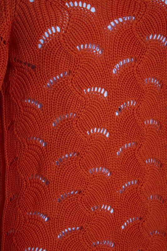 LTS Tall Orange Stitch Detail Jumper 7