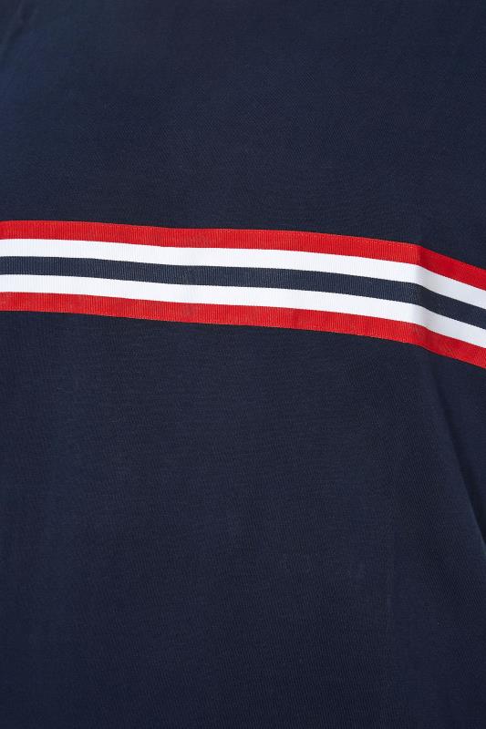 BadRhino Big & Tall Navy Blue Stripe T-Shirt 4