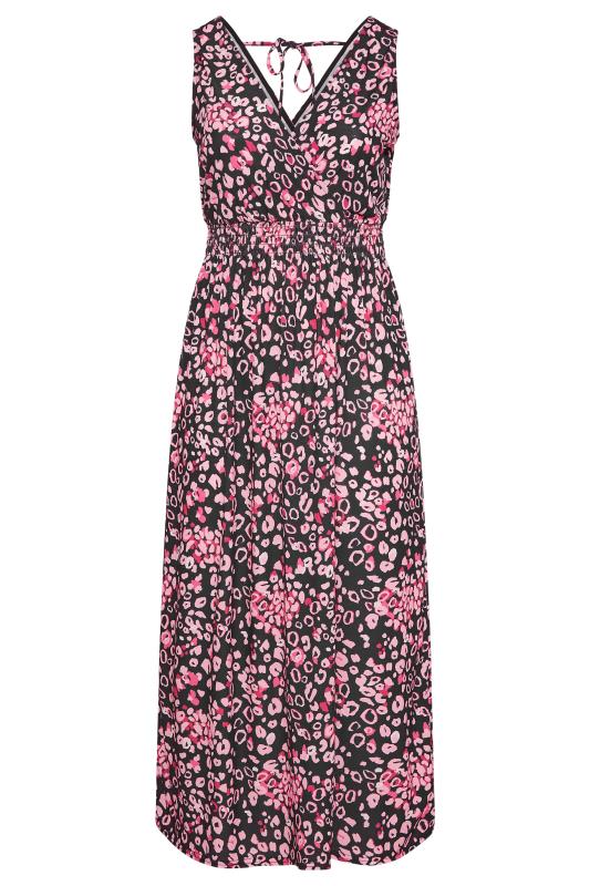 YOURS LONDON Plus Size Black Leopard Print Maxi Dress | Yours Clothing 5