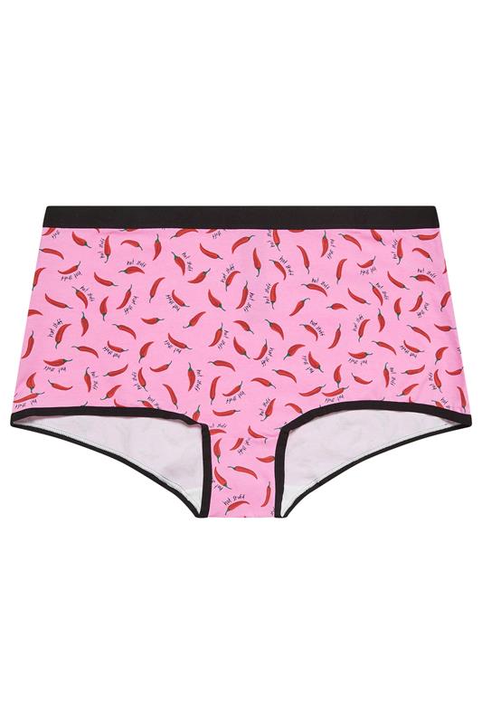 YOURSET 5 PACK Plus Size Black Chili Print Shorts  |Yours Clothing 6