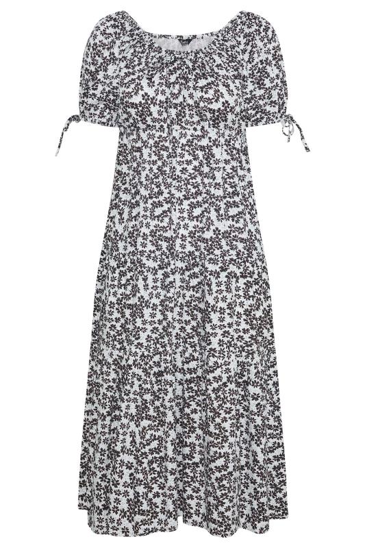 LIMITED COLLECTION Curve Black & White Daisy Maxi Dress 5