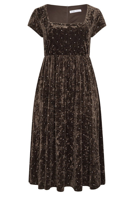 light brown skater dress Yours Women's Plus Size Chocolate Crushed Velvet Glitter Size 22-24 2017 Jua Light Blue Floral Size:CHILD-2T perfect for making an