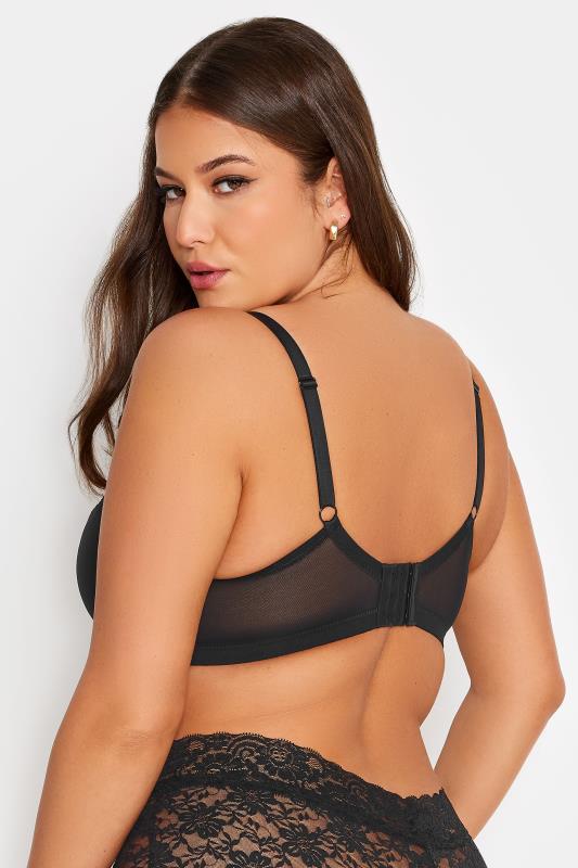 YOURS Black Non-Padded Lace Bra | Yours Clothing 4