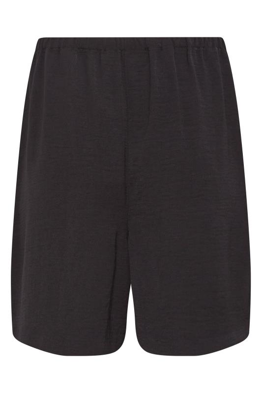 LTS Tall Black Linen Blend Shorts 5