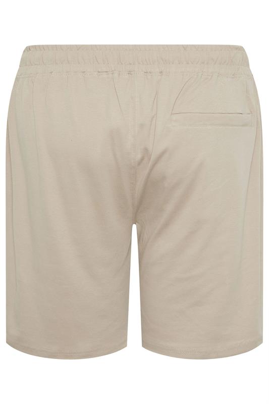 D555 Big & Tall Stone Brown Elasticated Waist Shorts | BadRhino 4