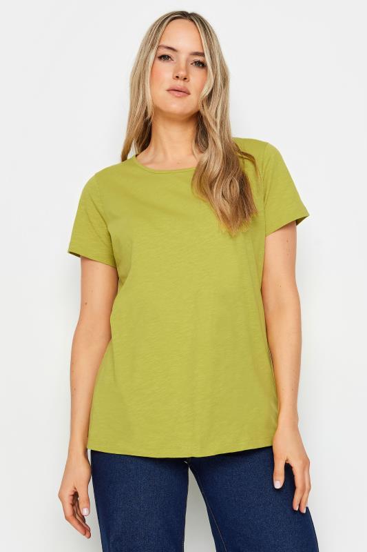 LTS Tall Womens Lime Green Cotton T-Shirt | Long Tall Sally 1