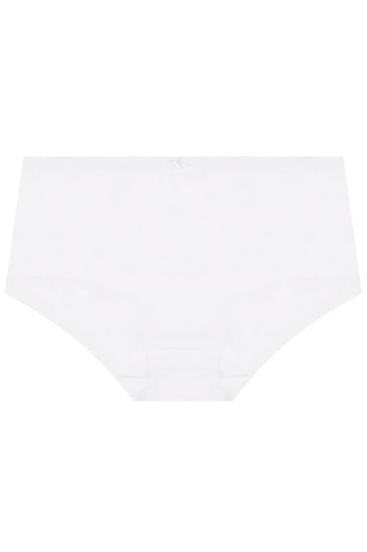 YOURS 5 PACK Plus Size Pink & White High Waisted Full Briefs | Yours Clothing 6