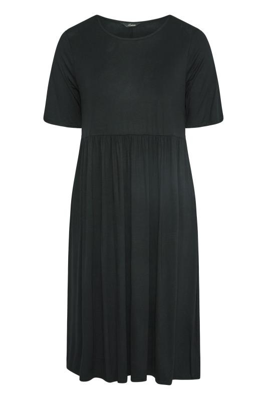 LIMITED COLLECTION Curve Black Midaxi Smock Dress 5