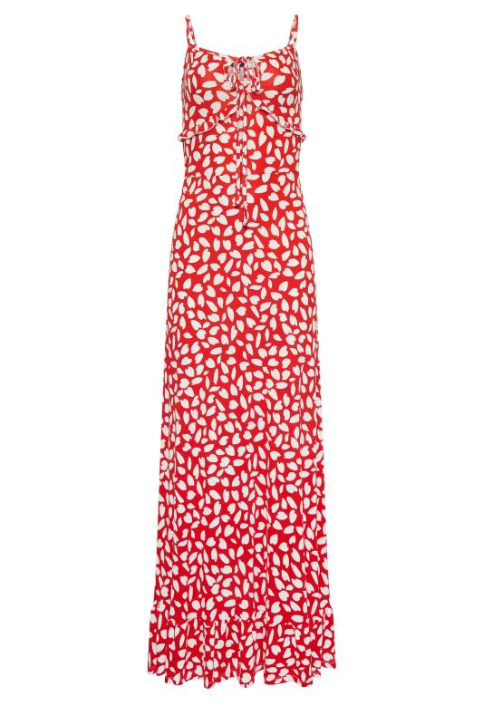 LTS Tall Women's Red Animal Markings Strappy Tie Front Dress | Long Tall Sally 6
