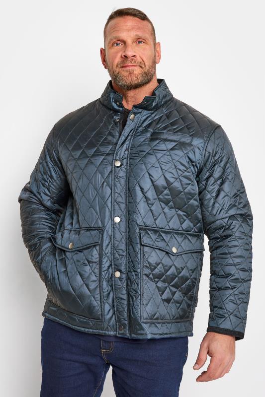 BadRhino Big & Tall Navy Blue Quilted Jacket 1