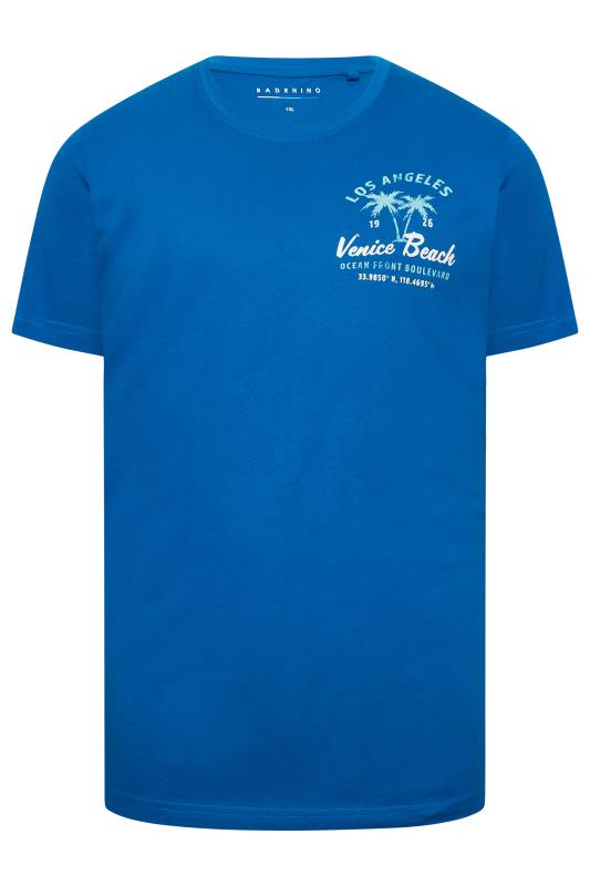 BadRhino Big & Tall Blue Venice Beach Print T-Shirt | BadRhino 4