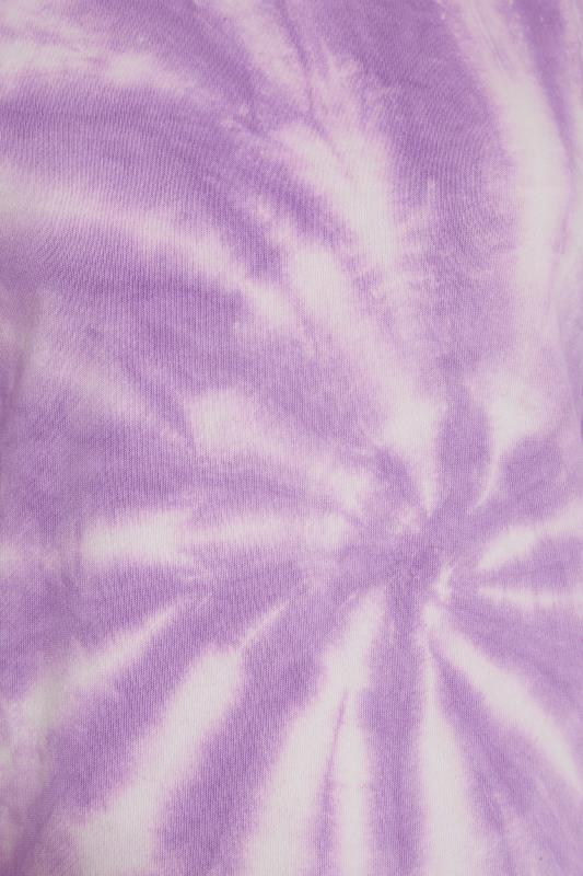 LTS Tall Lilac Purple Tie Dye Hoodie 5