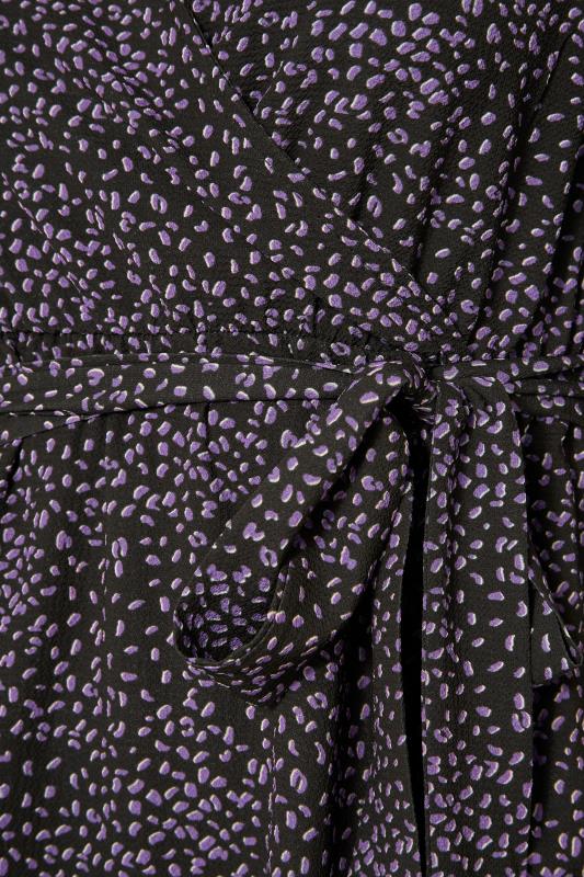 YOURS LONDON Curve Purple Spot Wrap Dress_S.jpg