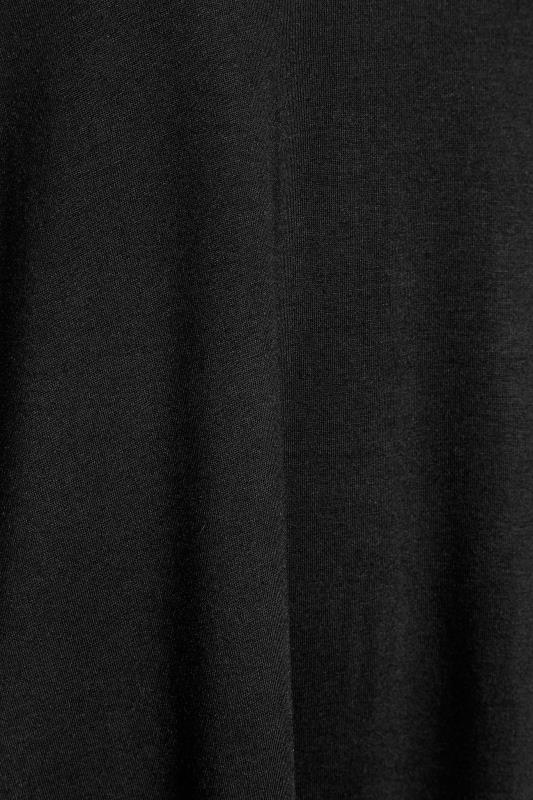 LIMITED COLLECTION Curve Black Notch Neck Oversized T-Shirt 4