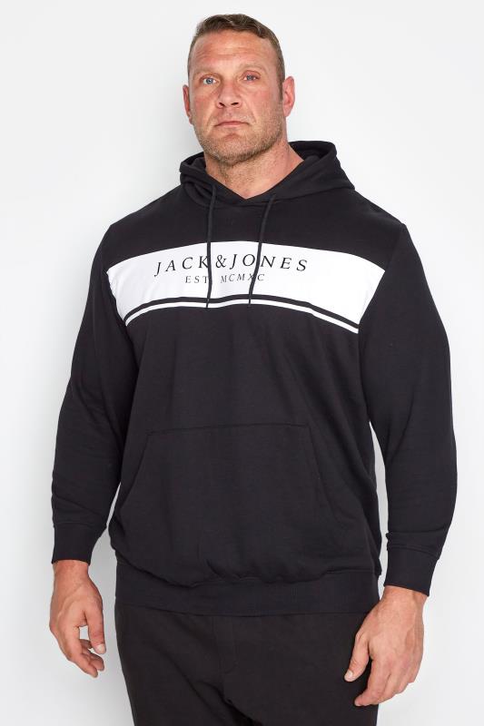Men's  JACK & JONES Black Logo Hoodie