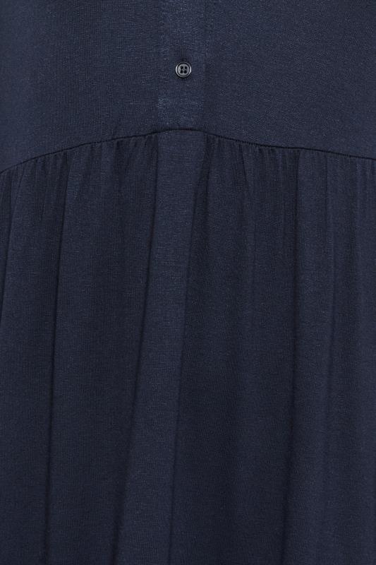 Curve Plus Size Navy Blue Aztec Print Midi Shirt Dress | Yours Clothing  5
