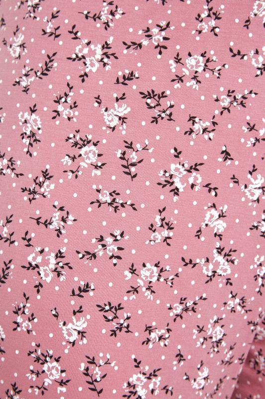 Pink Floral Side Split Culotte_S.jpg