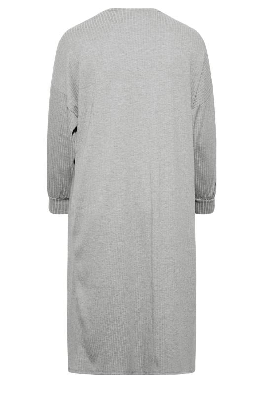 Plus Size LIMITED COLLECTION Grey Ribbed Maxi Cardigan | Yours Clothing 7