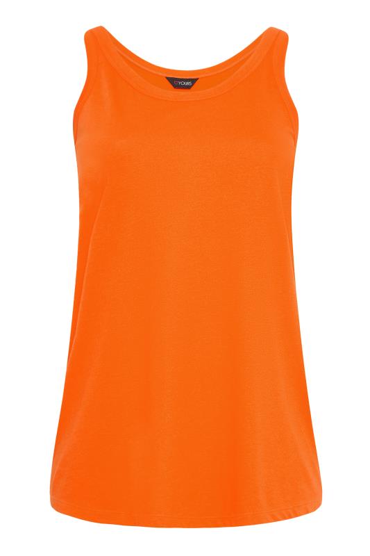 Plus Size Orange Vest Top | Yours Clothing