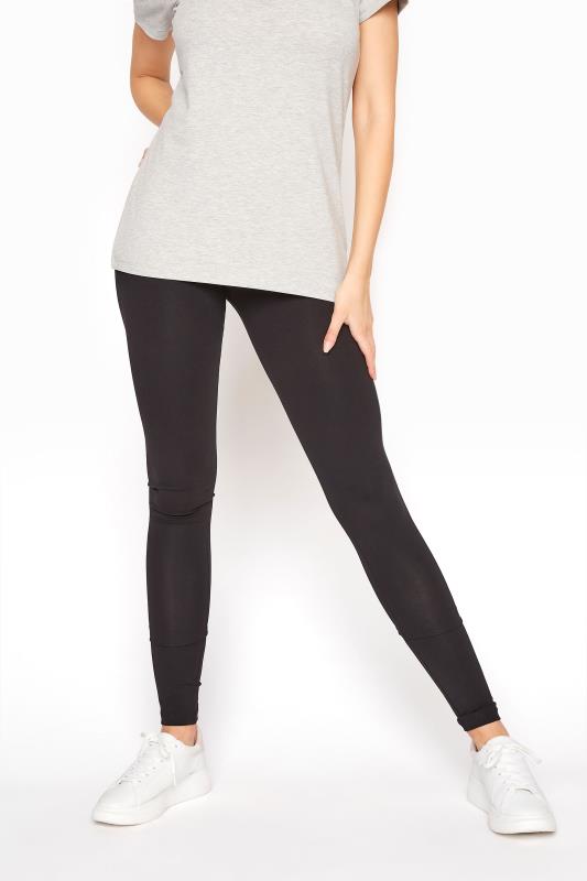 LTS MADE FOR GOOD 2 PACK Black Cotton Leggings | Long Tall Sally  2