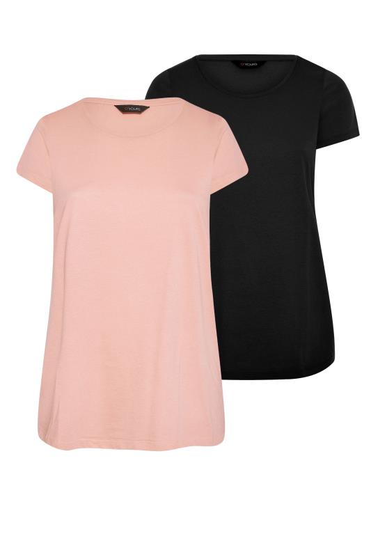 2 PACK Curve Pink & Black Short Sleeve T-Shirts_E.jpg
