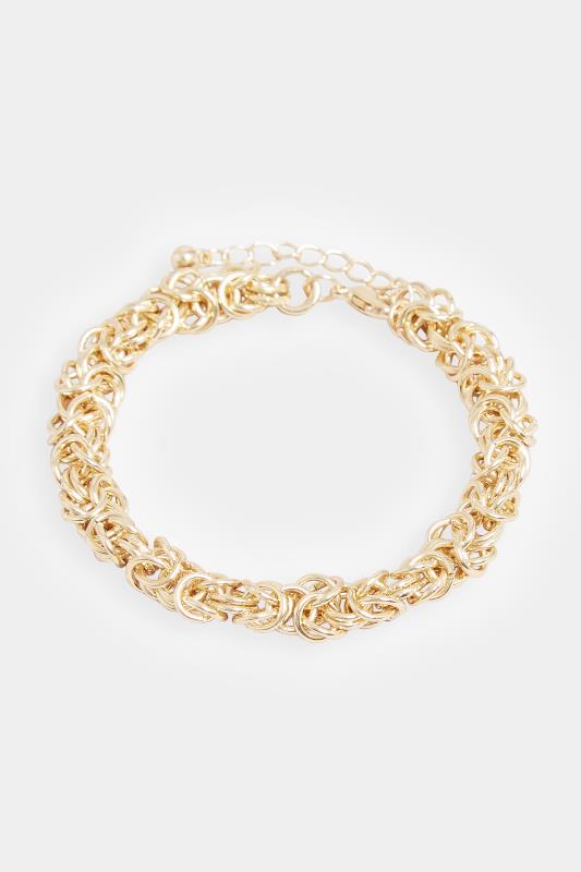 Gold Tone Chain Bracelet | Yours Clothing  2