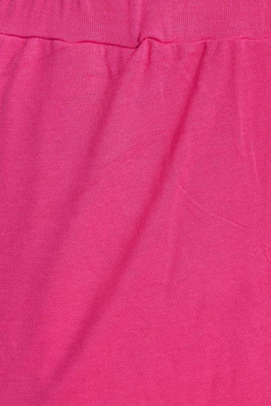 Curve Bright Pink Pull On Jersey Shorts_Z.jpg