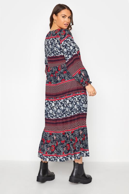 LIMITED COLLECTION Black Floral Patchwork Tiered Maxi Dress_C.jpg