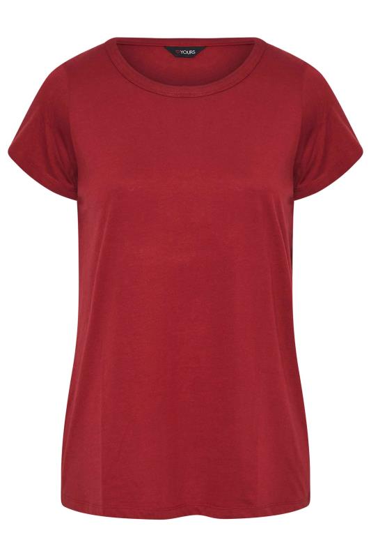 Plus Size Red Short Sleeve T-Shirt | Yours Clothing 5