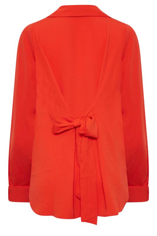 M&Co Orange Tie Waist Tunic Shirt | M&Co 7