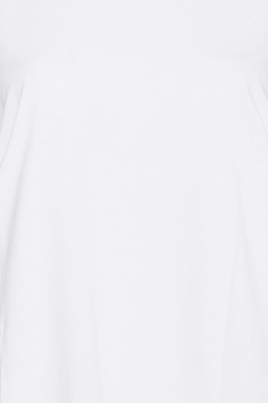 Plus Size White Basic T-Shirt - Petite | Yours Clothing 4
