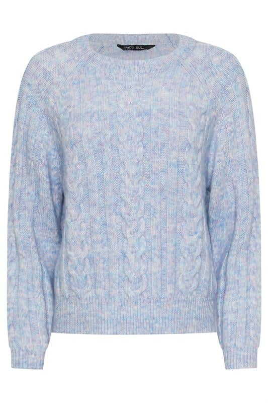 M&Co Petite Blue Cable Knitted Jumper | M&Co 5
