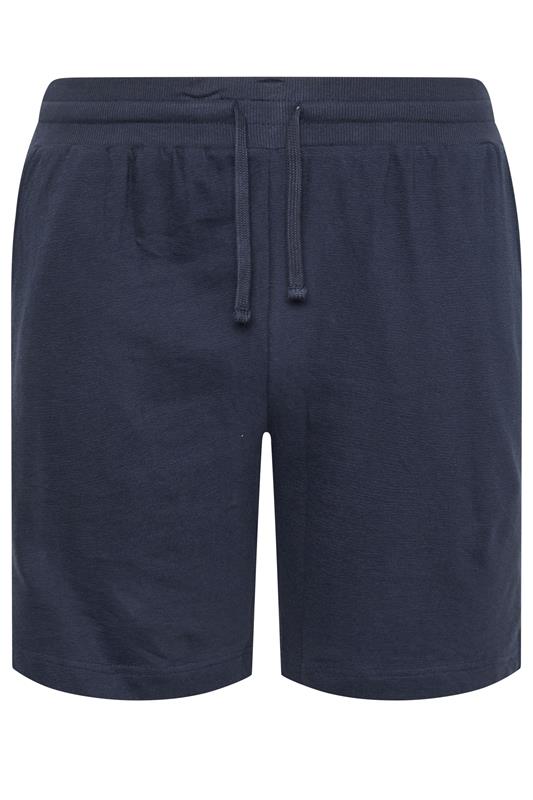 BadRhino Big & Tall Navy Blue Textured Shorts | BadRhino 5