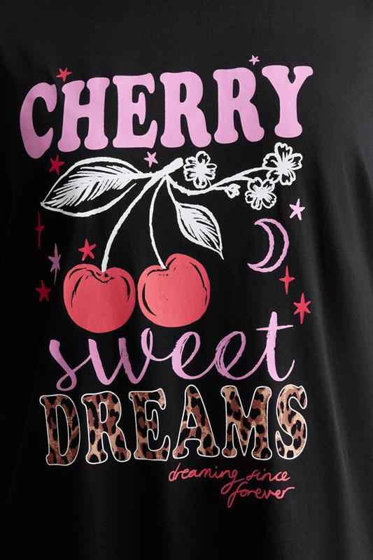 YOURS Plus Size 'Cherry Sweet Dreams' Sleep tee Nightdress | Yours Clothing 4