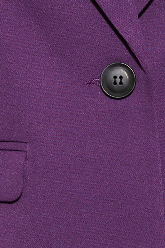 Petite Purple Scuba Lined Blazer | PixieGirl 5