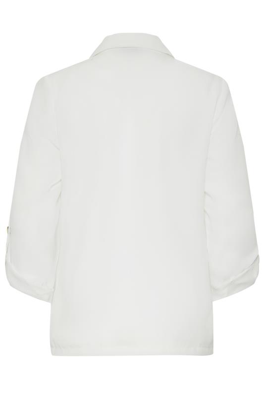 LTS Tall White Long Sleeve Utility Shirt | Long Tall Sally 7