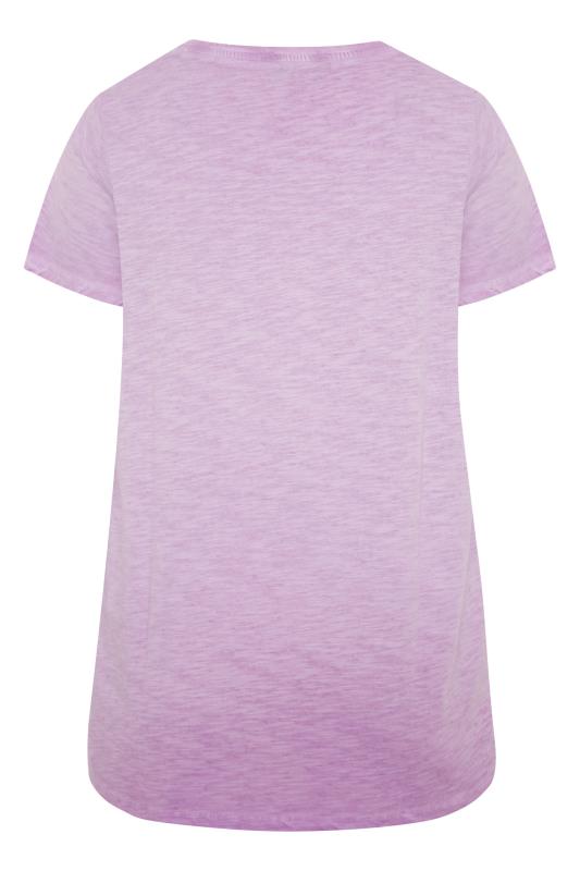 Curve Lilac Purple 'Be Happy' Graphic T-Shirt_BK.jpg