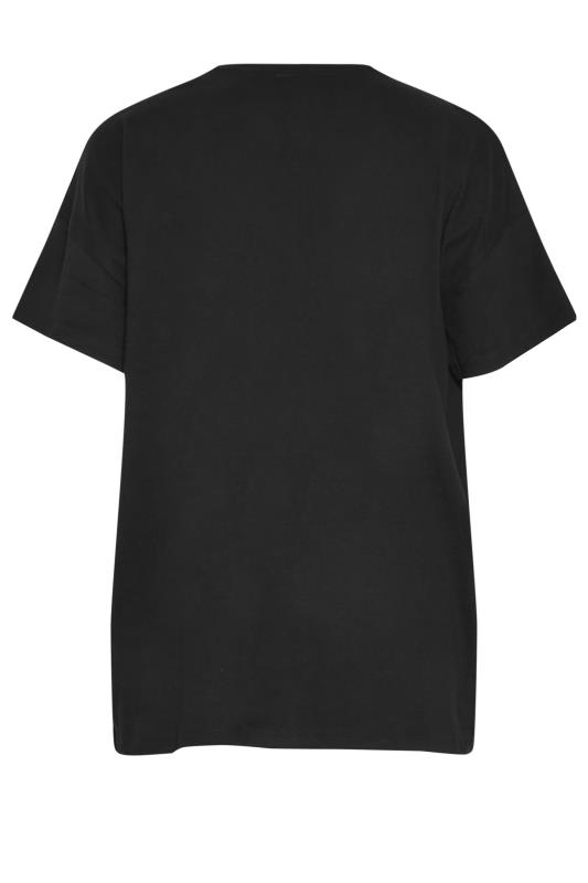 LTS Tall Black Utility Pocket Cotton T-Shirt | Long Tall Sally 8