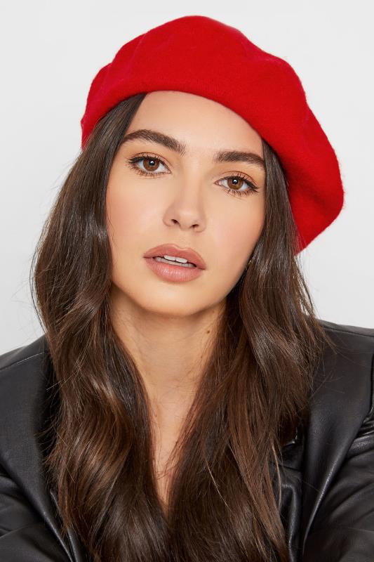 Plus Size Red Felt Beret | Yours Clothing 1