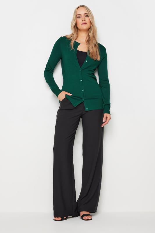 LTS Tall Emerald Green Button Down Knit Cardigan | Long Tall Sally 2